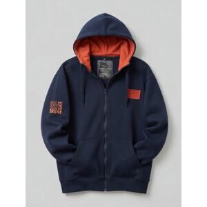 Golden Gate Bridge | Dream Big | Cotton Blend Zip-Up Hoodie | Navy | 2XL